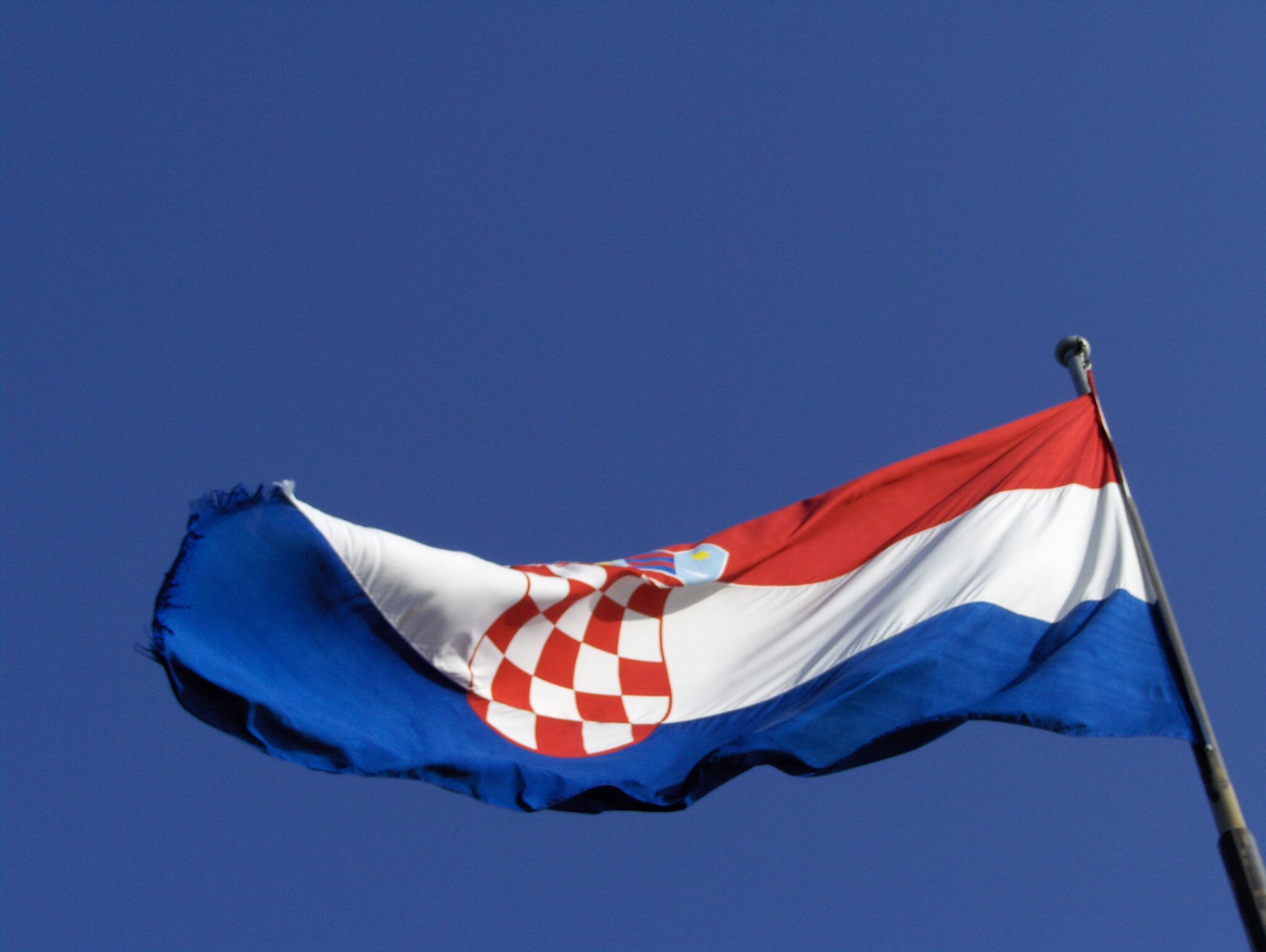 Die kroatische Flagge Die kroatische Flagge